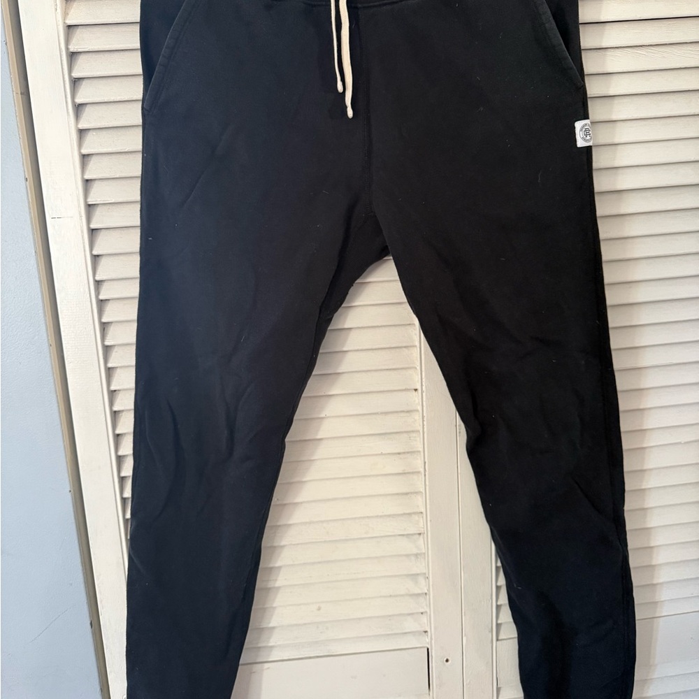 Reigning Champ Black Joggers with Drawstring